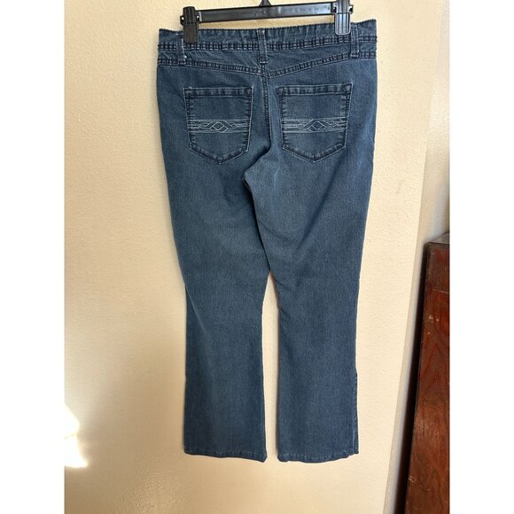 A.N.A. A New Approach Womens Bootcut Jeans Size 6 Mid-Rise Blue Denim Stretch - Picture 2 of 7